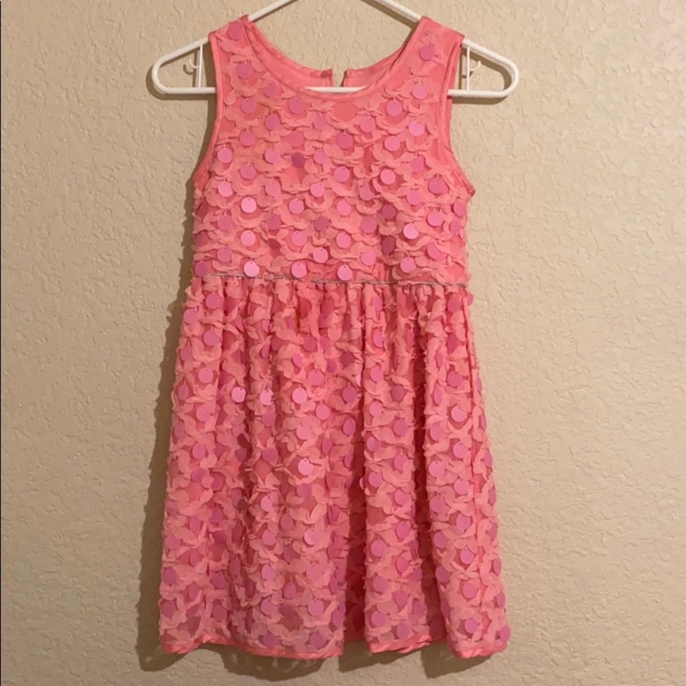 Spring dress with sequins